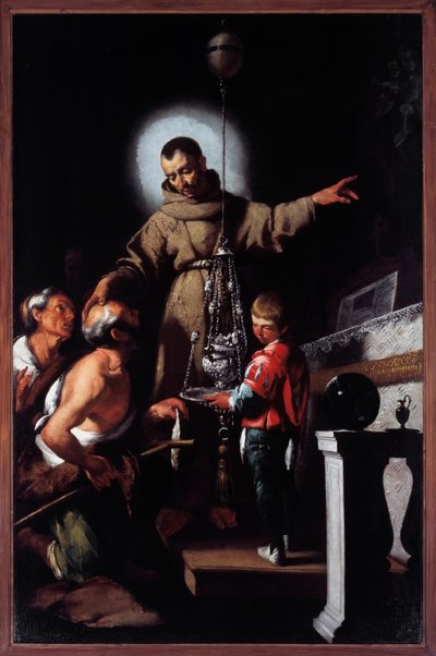 アルカラの聖ディダカスの肖像」（油彩・キャンバス 作： Bernardo Strozzi