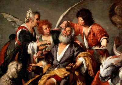 トビットの治癒、c1635。 作： Bernardo Strozzi