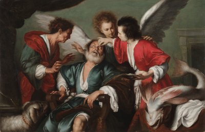 トビットの癒し、c。 1625年。 作： Bernardo Strozzi