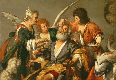 Tobitの癒し、1630年代初頭 作： Bernardo Strozzi