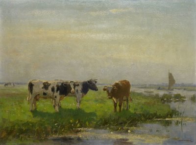牧草地の牛 作： Bernardus Antonie van Beek