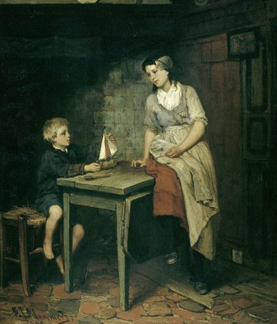 漁師の子供たち 作： Bernardus Johannes Blommers