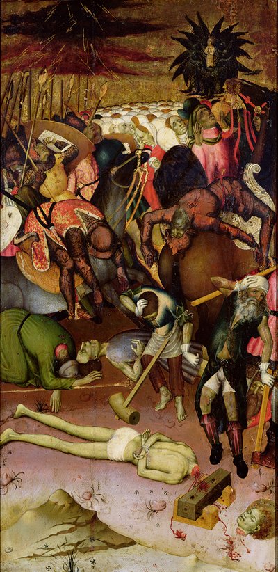 聖ジョージの斬首、祭壇画のパネル、1435年頃 作： Bernat Martorelli