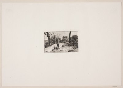 かごを運ぶ女性のいる風景。 カレンからのパーティー 作： Bernhard Ulrik Middelboe