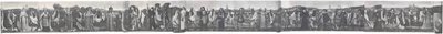 戦争写真の前のリューベックのDanse Macabre、1463 作： Bernt Notke