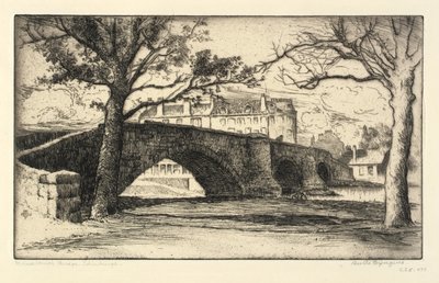 エディンバラ、マッセルバラ橋 作： Bertha E. Jaques