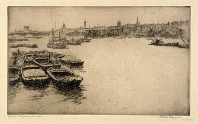 ロンドン、テムズ海運 作： Bertha E. Jaques