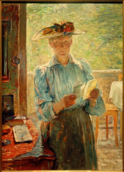 スウェーデンのピアニストHanna Lucia Bauckの肖像 作： Bertha Wegmann