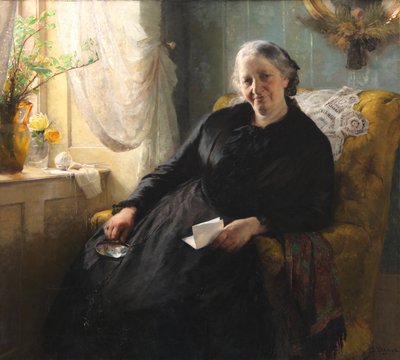 セシリー・トリアー、旧姓メルヒオールの肖像 作： Bertha Wegmann