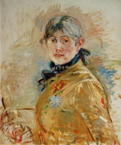 自画像 作： Berthe Morisot