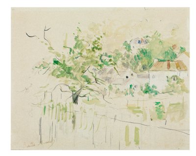 ブージヴァル、1884 作： Berthe Morisot
