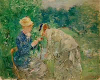 ブローニュの森で 作： Berthe Morisot
