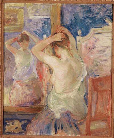 プシュケの前、1890 作： Berthe Morisot