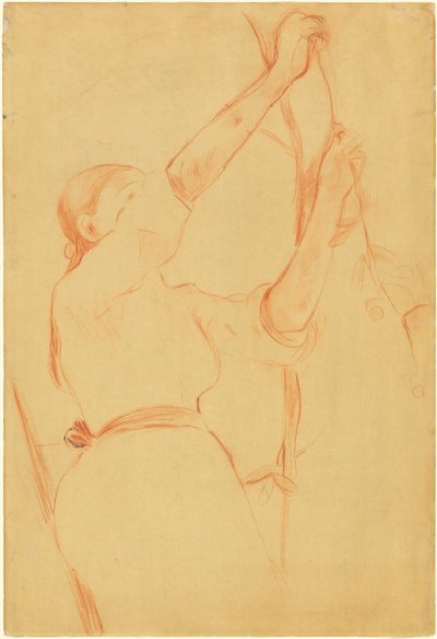 さくらんぼを摘む少女、1891年。 作： Berthe Morisot