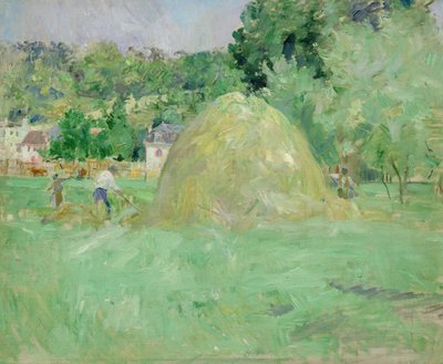 ブージヴァルの干し草、1883年 作： Berthe Morisot