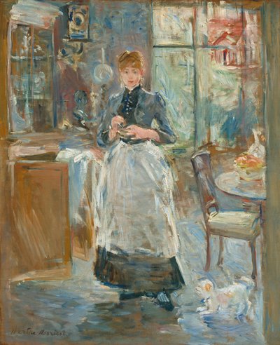 ダイニングルームで 作： Berthe Morisot