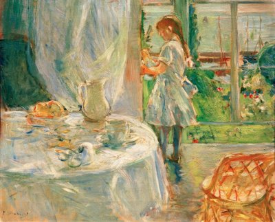 コテージのインテリアまたはジャージーのインテリア 作： Berthe Morisot