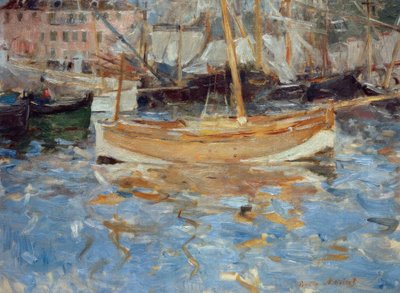 ニースの港 作： Berthe Morisot