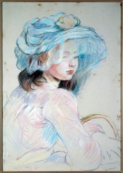 バスケットを持つ少女 作： Berthe Morisot