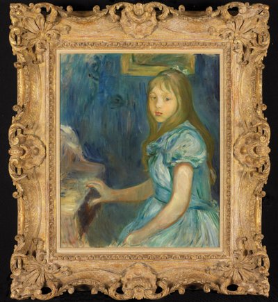 ピアノのルーシー・レオン 作： Berthe Morisot