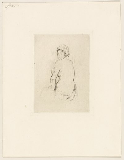 後ろから見たヌード 作： Berthe Morisot