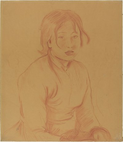 田舎娘 作： Berthe Morisot