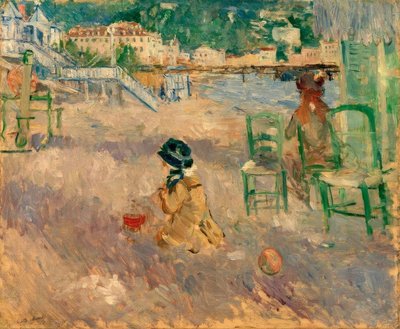 ニースビーチ 作： Berthe Morisot