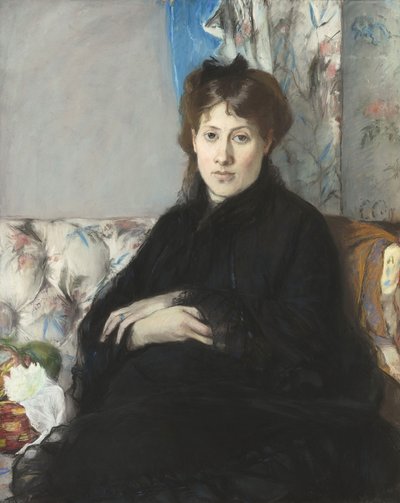 エドマポンティロン夫人の肖像、モリゾ、1871年 作： Berthe Morisot