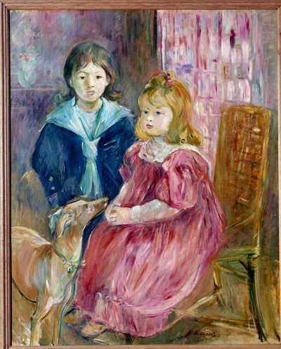 ベルト・モリゾのガブリエル・トーマスの子供たちの肖像画 作： Berthe Morisot
