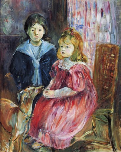 ベルト・モリゾのガブリエル・トーマスの子供たちの肖像画 作： Berthe Morisot