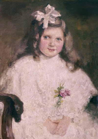 彼の娘の肖像-XIX世紀-フランスの印象派 作： Berthe Morisot