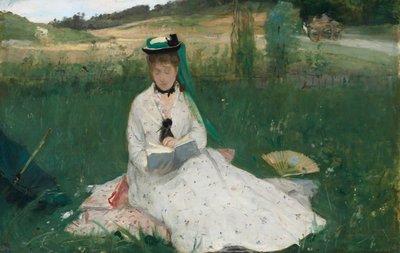 読書、1873 作： Berthe Morisot