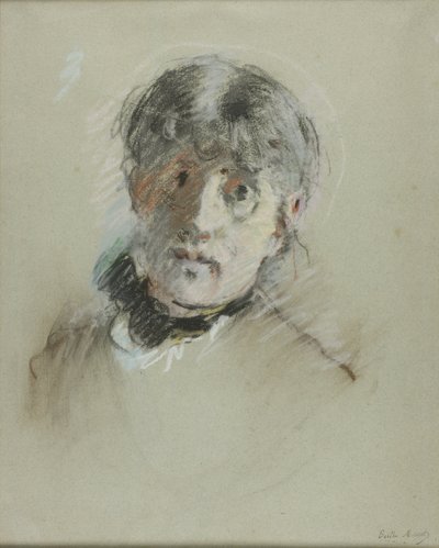 自画像 作： Berthe Morisot