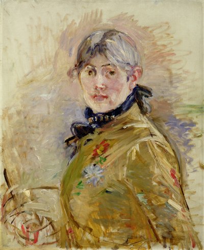 自画像 作： Berthe Morisot