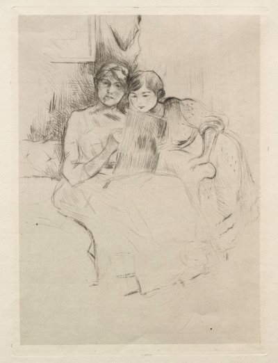 スケッチ。 作： Berthe Morisot