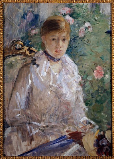 ベルト・モリゾによる夏または少女の肖像画 作： Berthe Morisot