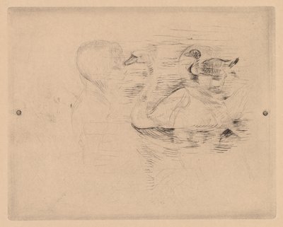 白鳥とアヒル、ジュリーの肖像画 作： Berthe Morisot