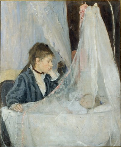 ゆりかご 作： Berthe Morisot