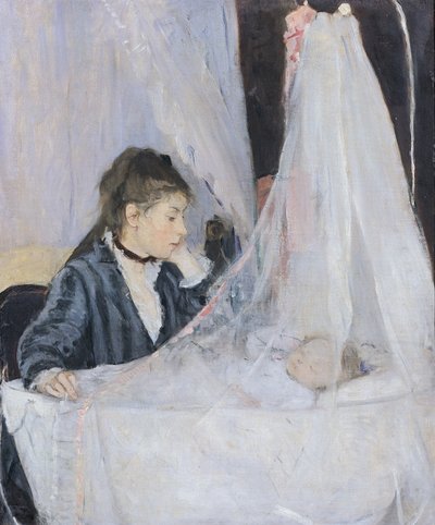 ゆりかご 作： Berthe Morisot