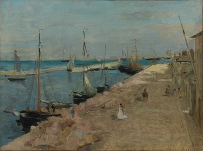 シェルブールの港 作： Berthe Morisot