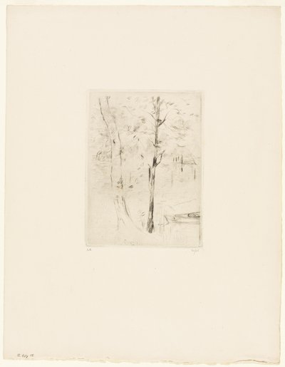 ブローニュの湖 作： Berthe Morisot