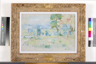 メジーのセーヌ渓谷、1891年 作： Berthe Morisot