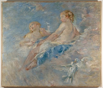 バルカンの鍛冶場のヴィーナス（ブーシェ後）、1883〜84年頃（キャンバスに油彩） 作： Berthe Morisot