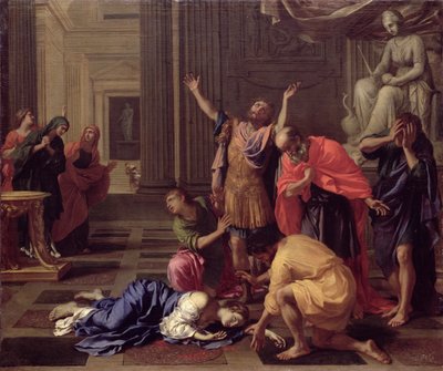 ルクレティアの死、1660年頃（キャンバスに油彩） 作： Bertholet Flemal