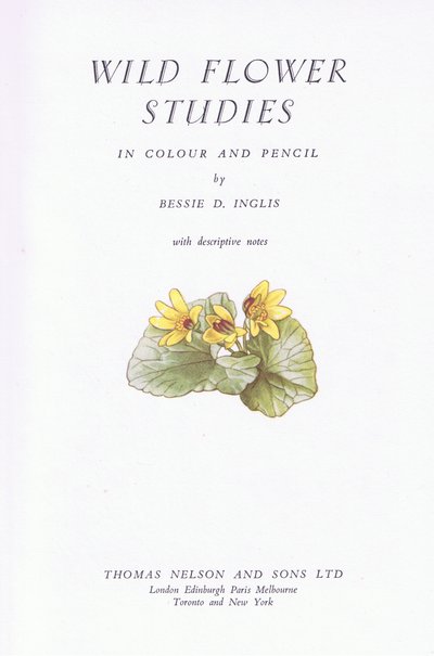 タイトルページ、1951 作： Bessie D. Inglis