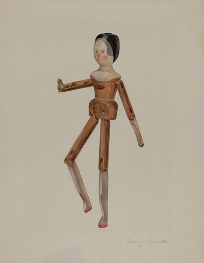 関節のあるオランダ人形 作： Beverly Chichester
