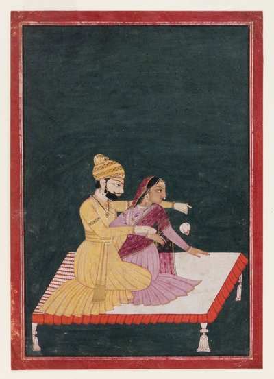 Harsha Hambira Kalyana Raga、1795年前（紙と紙と金） 作： Bhagvan attr. to Bhagvan attr. to