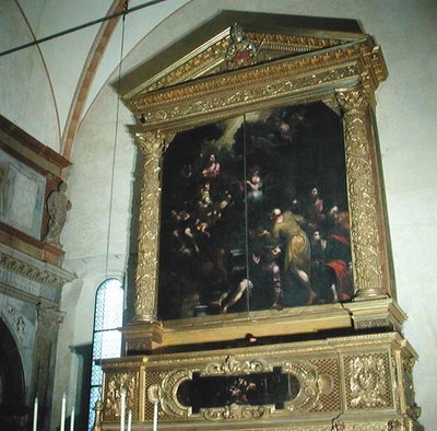 教会のオルガンの眺め、1683年 作： Biagio Falcieri