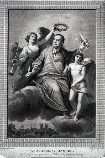 ヘンデルの神格化、1787 作： Biagio Rebecca