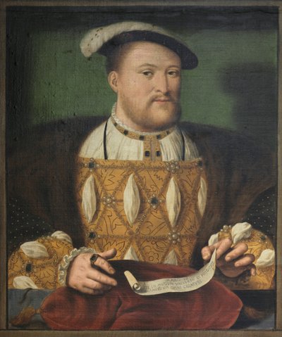 ヘンリー8世の肖像、c1544 c1800 作： Biagio Rebecca